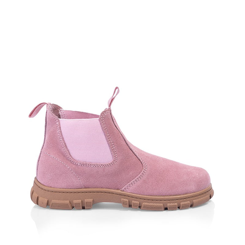 Grosby Ranch Boots Pink Toddler Infant Girls Kids Leather Slip On Shoes