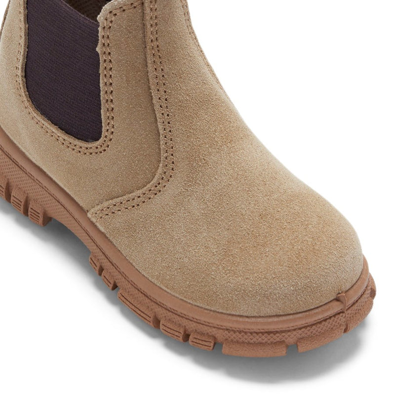 Grosby Ranch Boots Wheat Toddler Infant Boys Kids Leather Slip On Shoes
