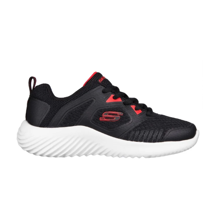 Kids Skechers Bounder - Rozerg Black/Red Boys Sneaker Shoes