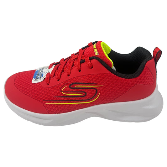 Kids Boys Skechers Dynamatic Athletic Shoes Red/Black