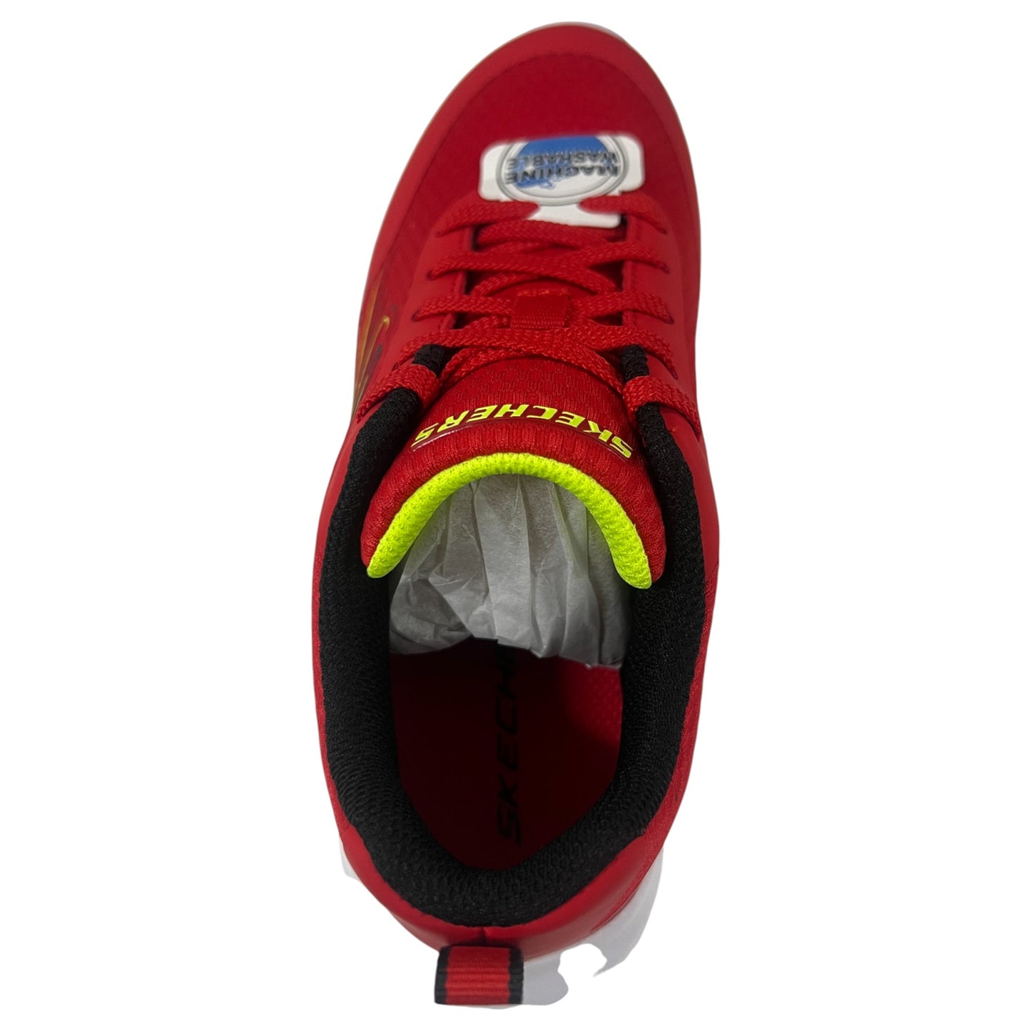 Kids Boys Skechers Dynamatic Athletic Shoes Red/Black