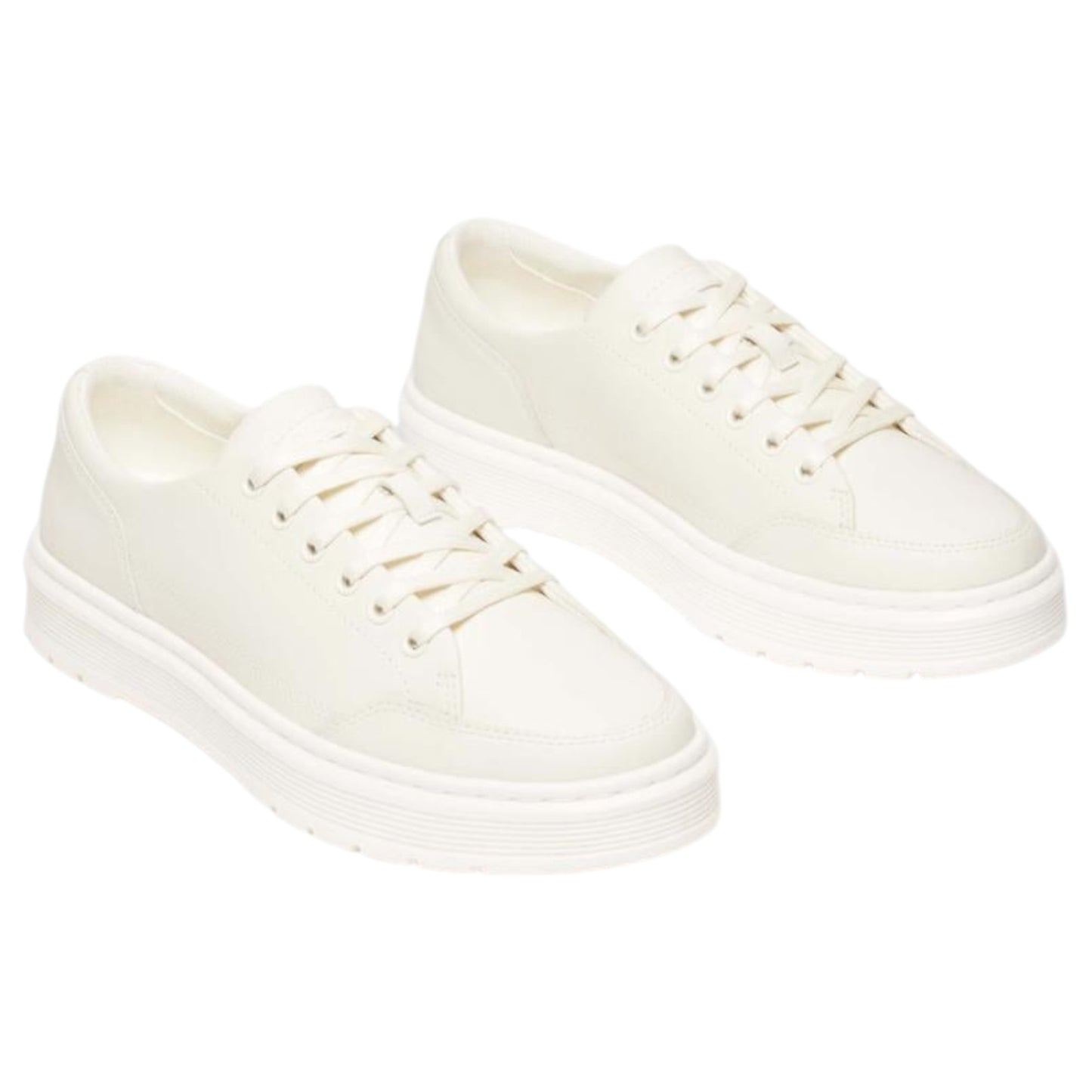 Unisex Adults Dr. Martens Brookline 6 Eye Shoes Off White Classic Nappa
