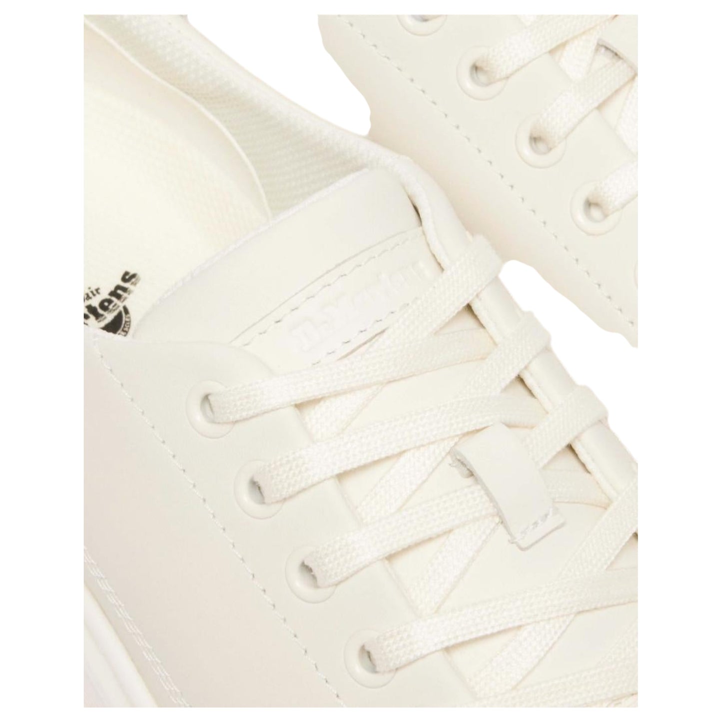 Unisex Adults Dr. Martens Brookline 6 Eye Shoes Off White Classic Nappa
