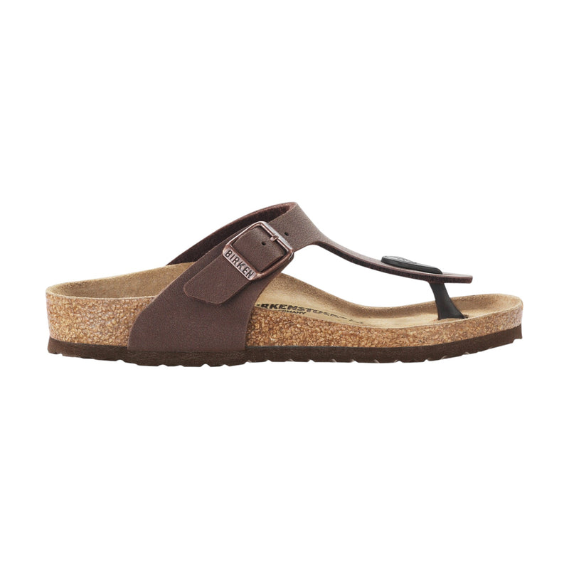 Unisex Birkenstock Gizeh Birko-Flor Birkibuc Mocha Slip On Sandals