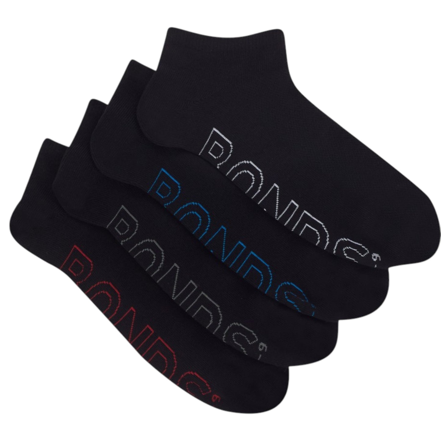 12 Pack Mens Bonds Lightweight Low Cut Socks Black