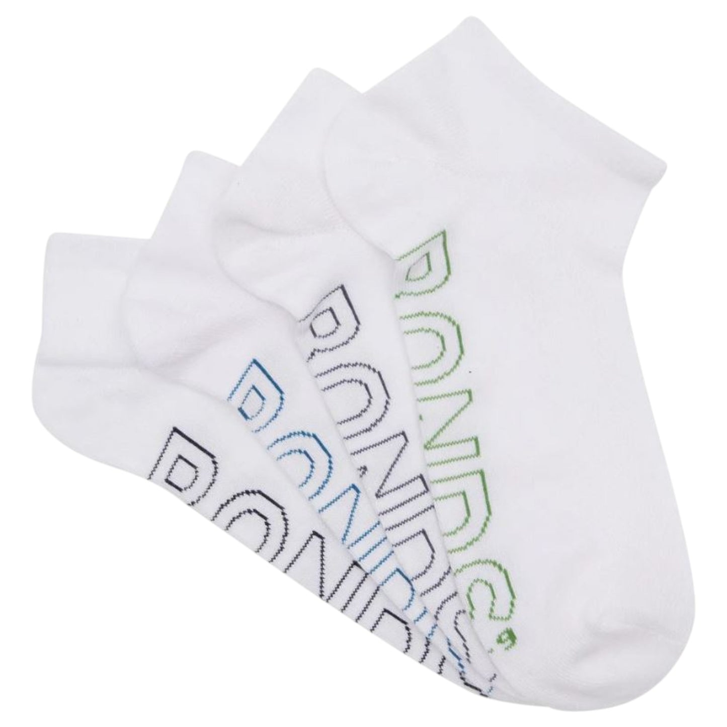 4 Pack Mens Bonds Lightweight Low Cut Socks White