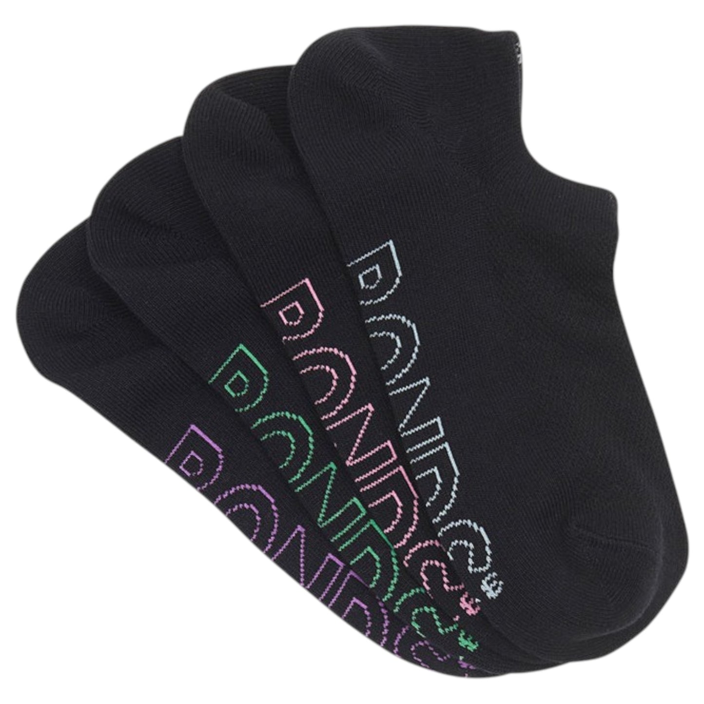 12 Pack Womens Bonds Logo Lightweight No Show Socks Black