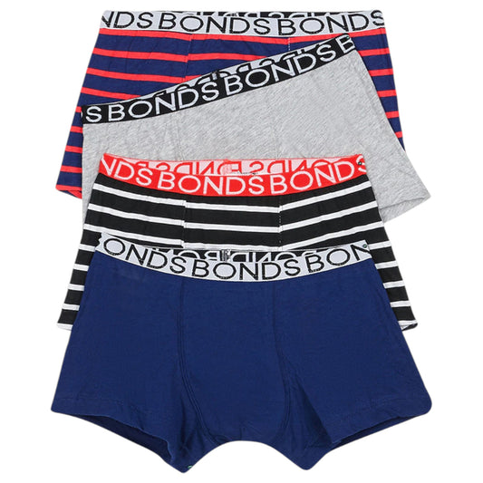 4 Pack Kids Boys Bonds Boxer Trunks Underwear Multi