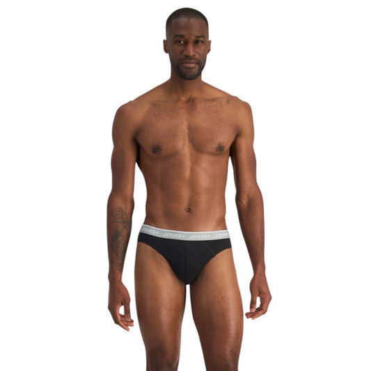 4 Pack Mens Jockey Cotton Elastic Briefs Underwear Black