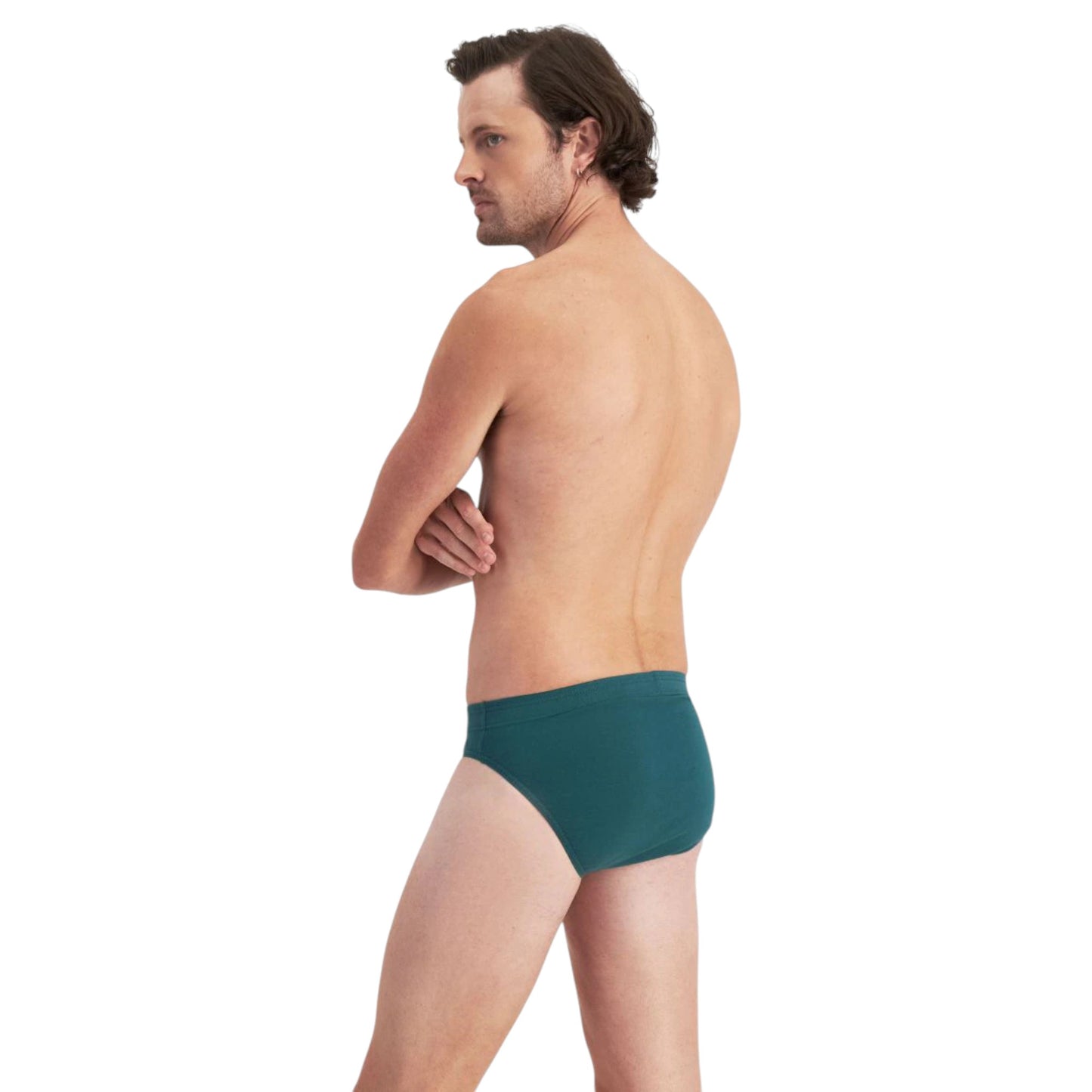 12 Pack Mens Jockey Cotton Briefs Underwear Black/Grey/Green