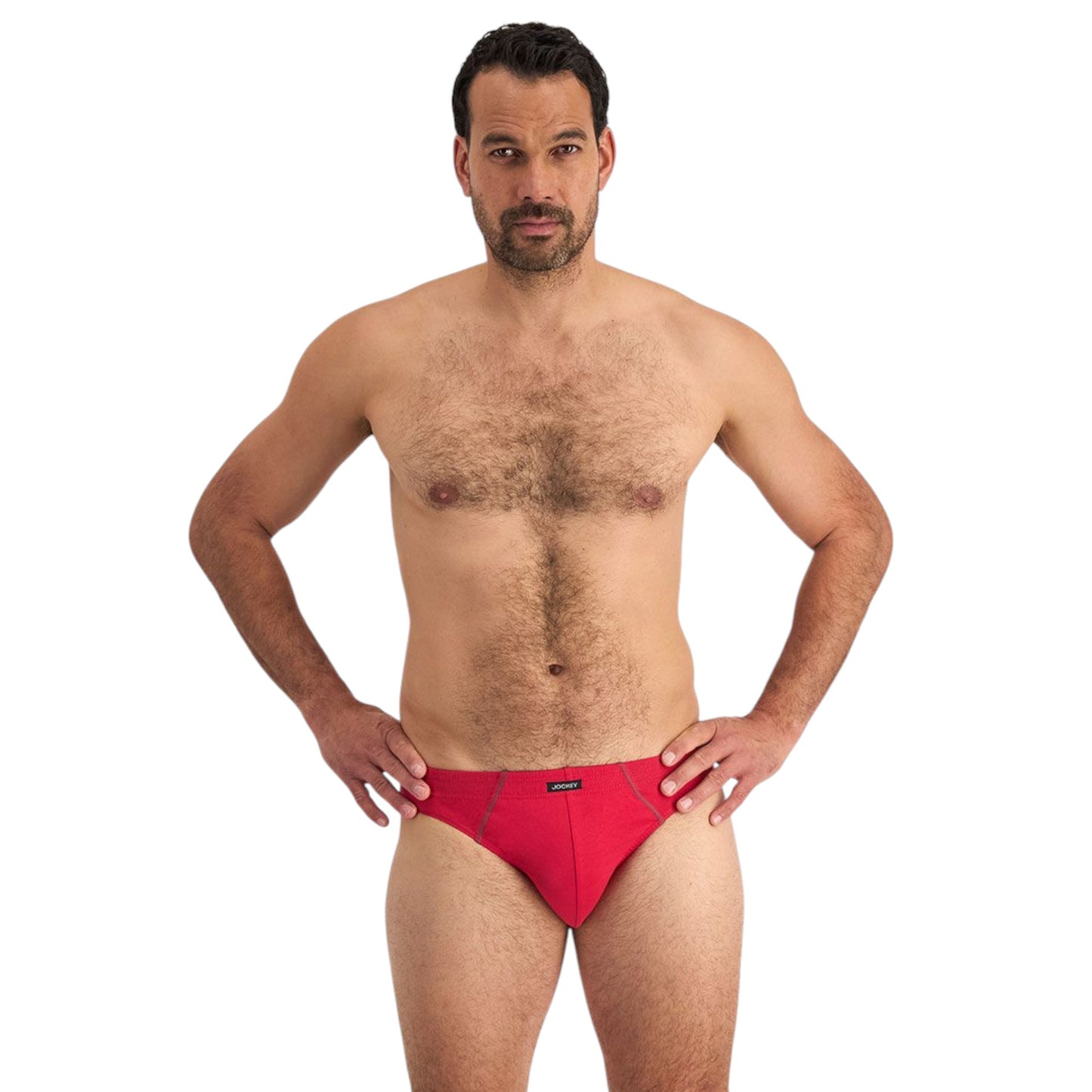 12 Pack Mens Jockey Cotton Briefs Underwear Black/Grey/Red