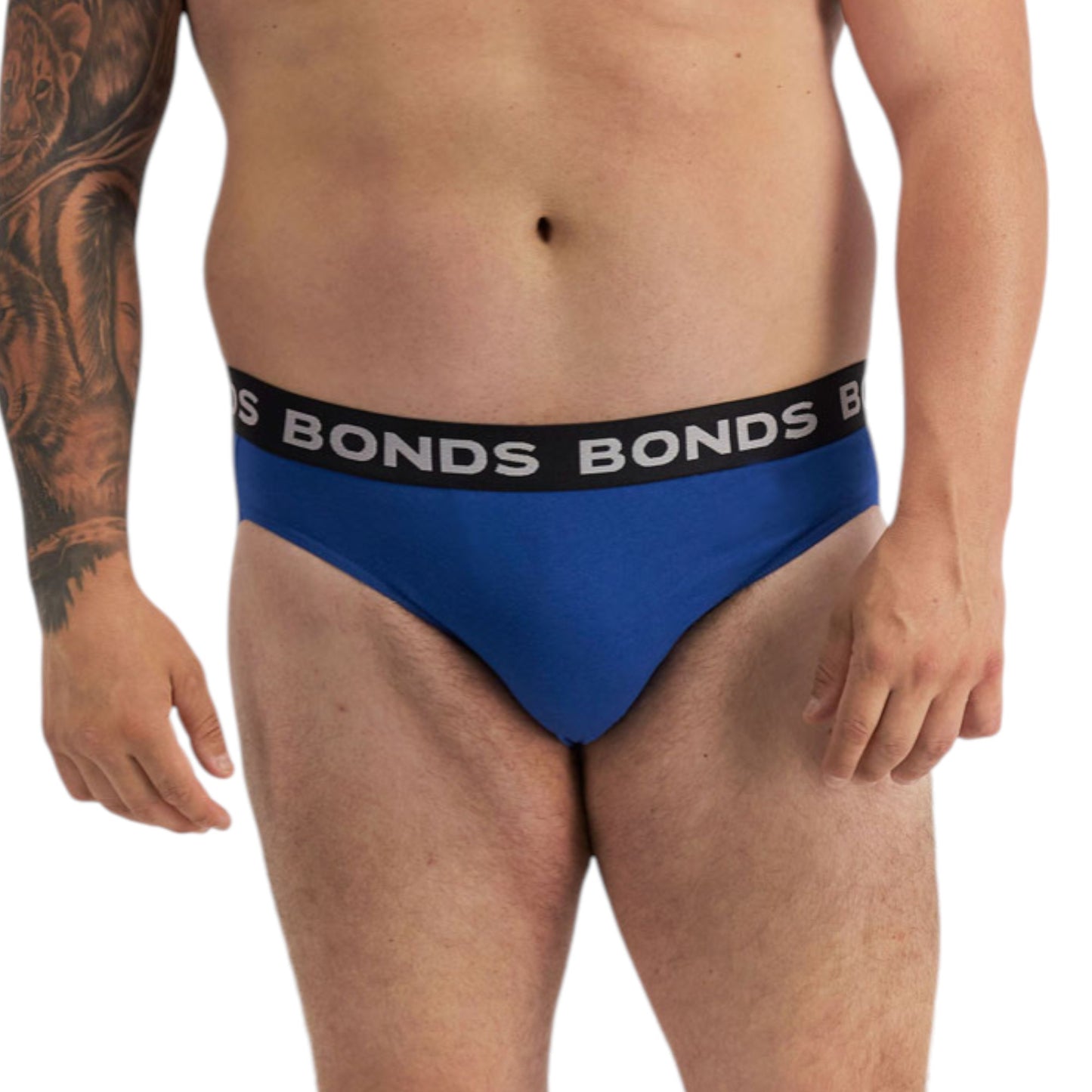 4 Pack Mens Bonds Hipster Briefs Underwear Blue Grey Black