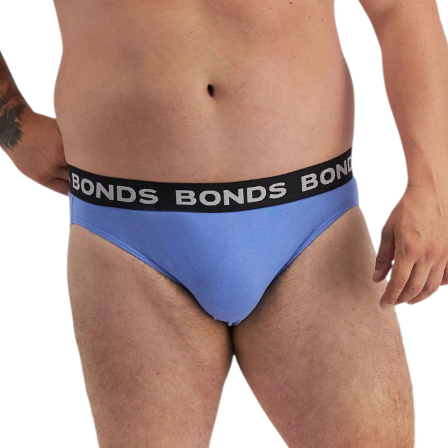 4 Pack Mens Bonds Hipster Briefs Underwear Blue Grey Black