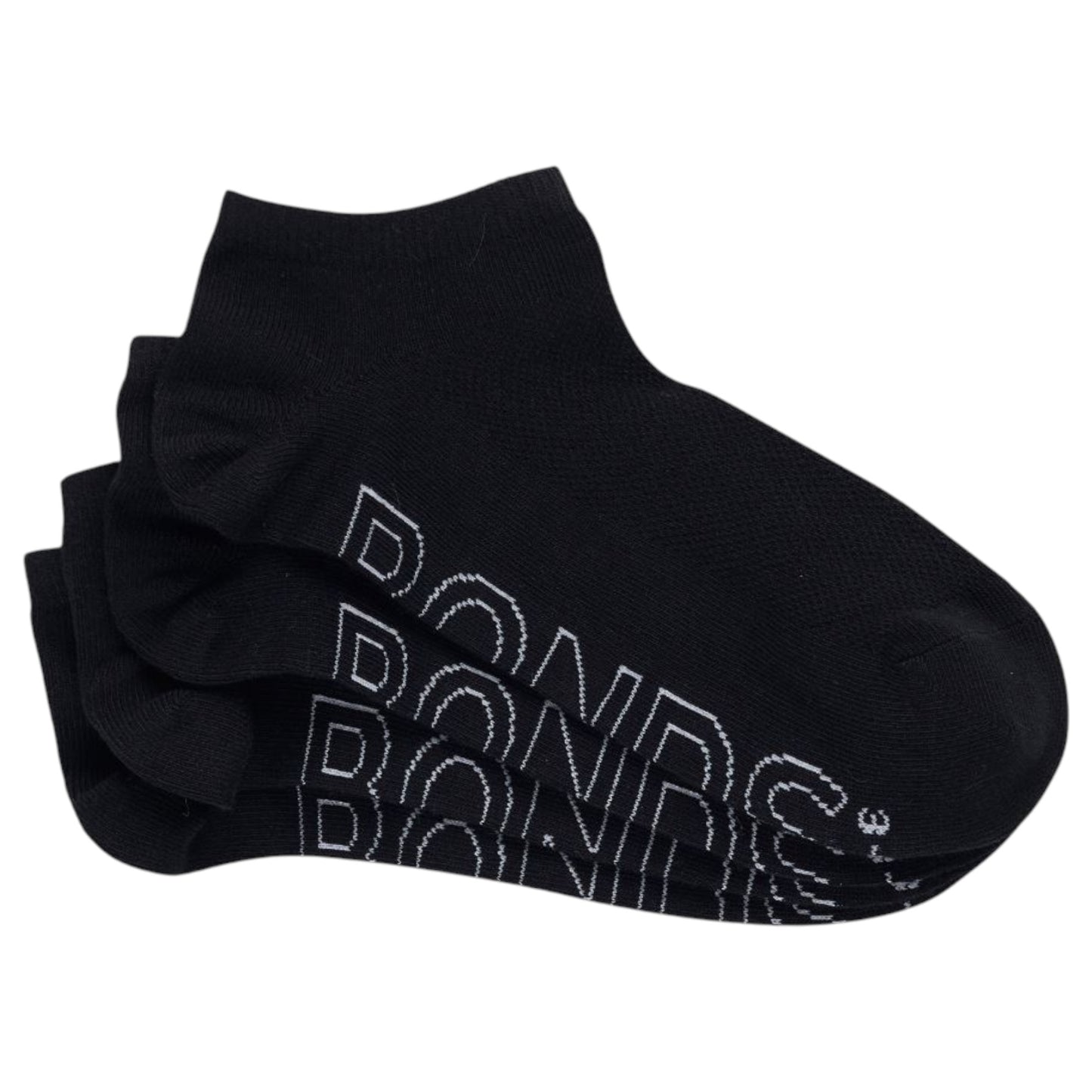 4 Pack Womens Bonds Logo Lightweight Low Cut Socks White