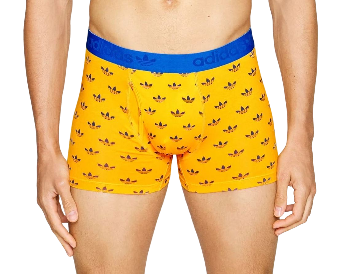 6 Pack Mens Adidas Boxer Trunks Underwear Yellow Multi