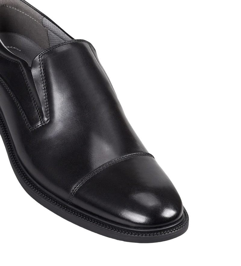 Mens Julius Marlow Waiver Black Leather Work Slip On Formal Dress Shoes