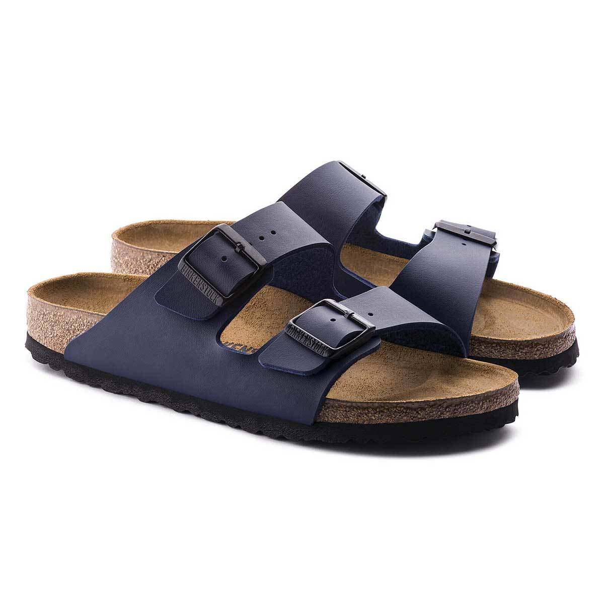 Womens Birkenstock Arizona Birko-Flor Sandals Blue
