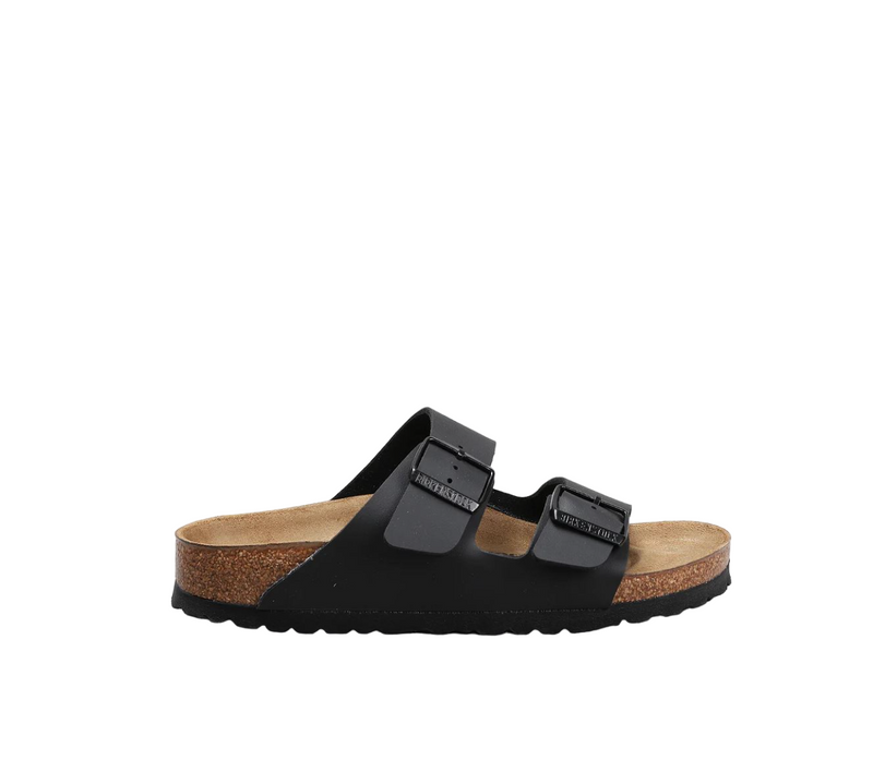 Unisex Birkenstock Arizona Birko-Flor Narrow Black Slip On Sandals