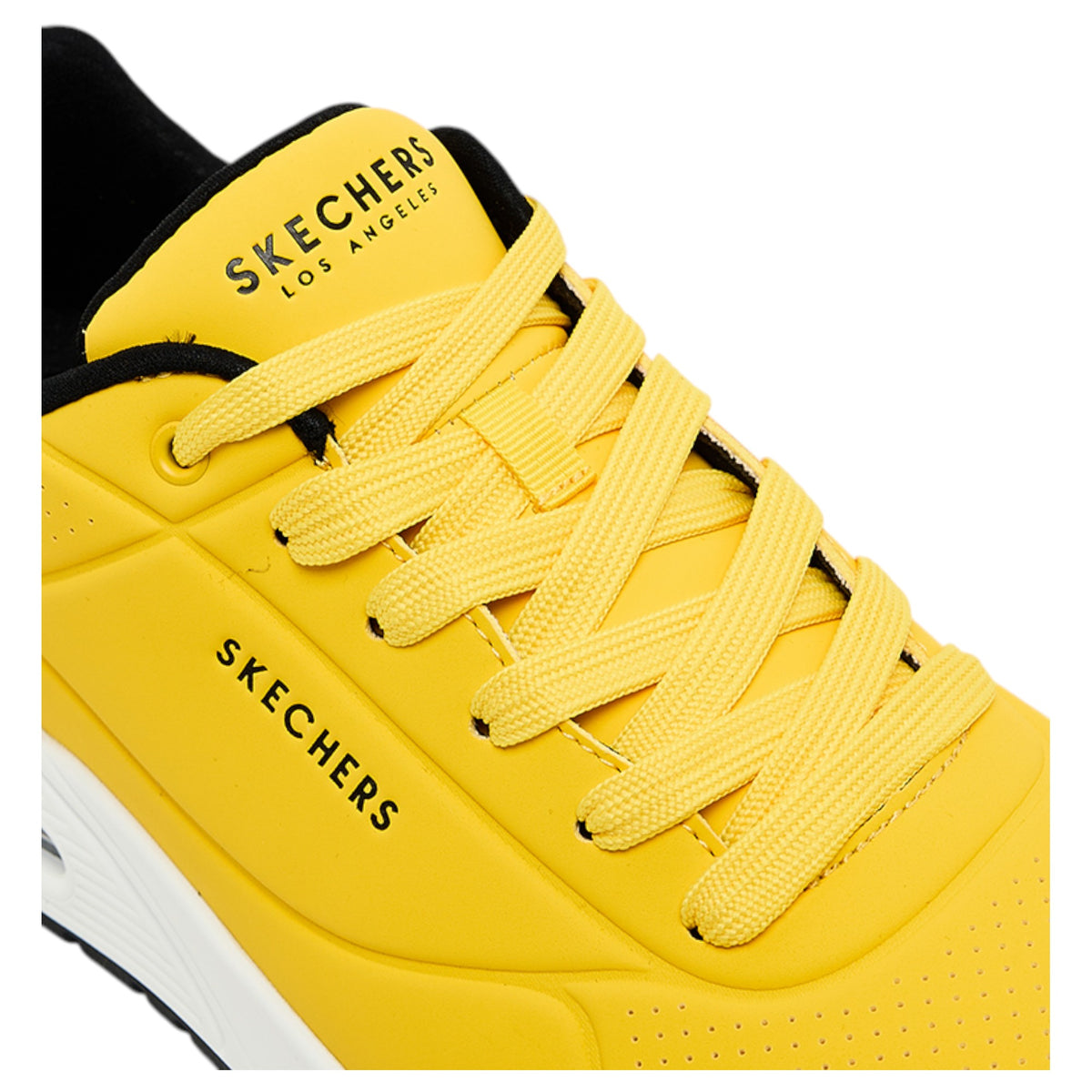 Mens Skechers Uno - Stand On Air Yellow Black Sneaker Shoes