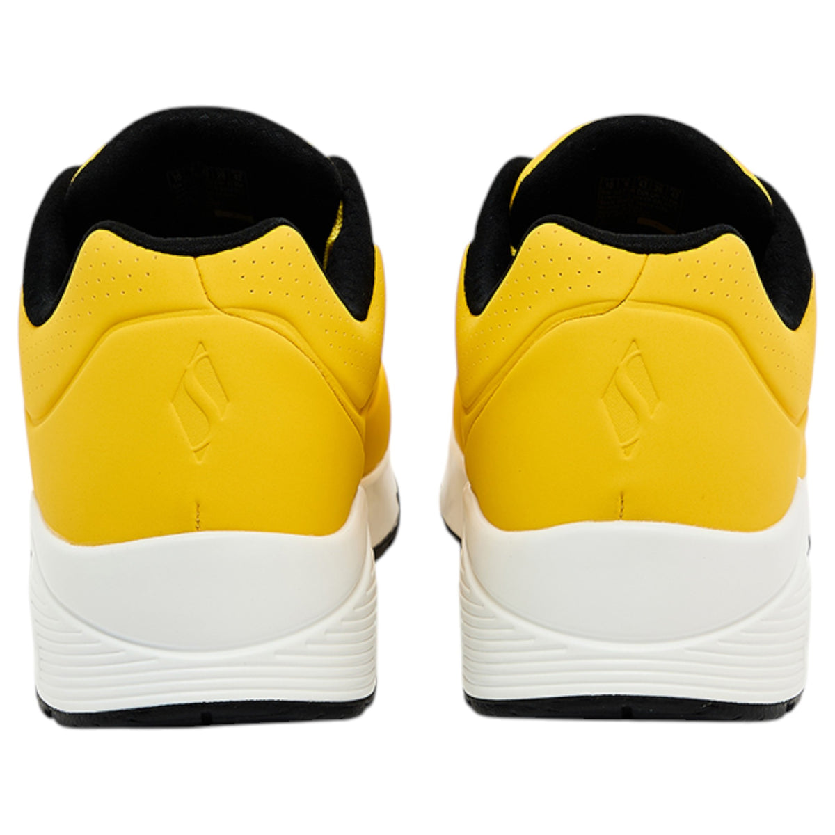 Mens Skechers Uno - Stand On Air Yellow Black Sneaker Shoes