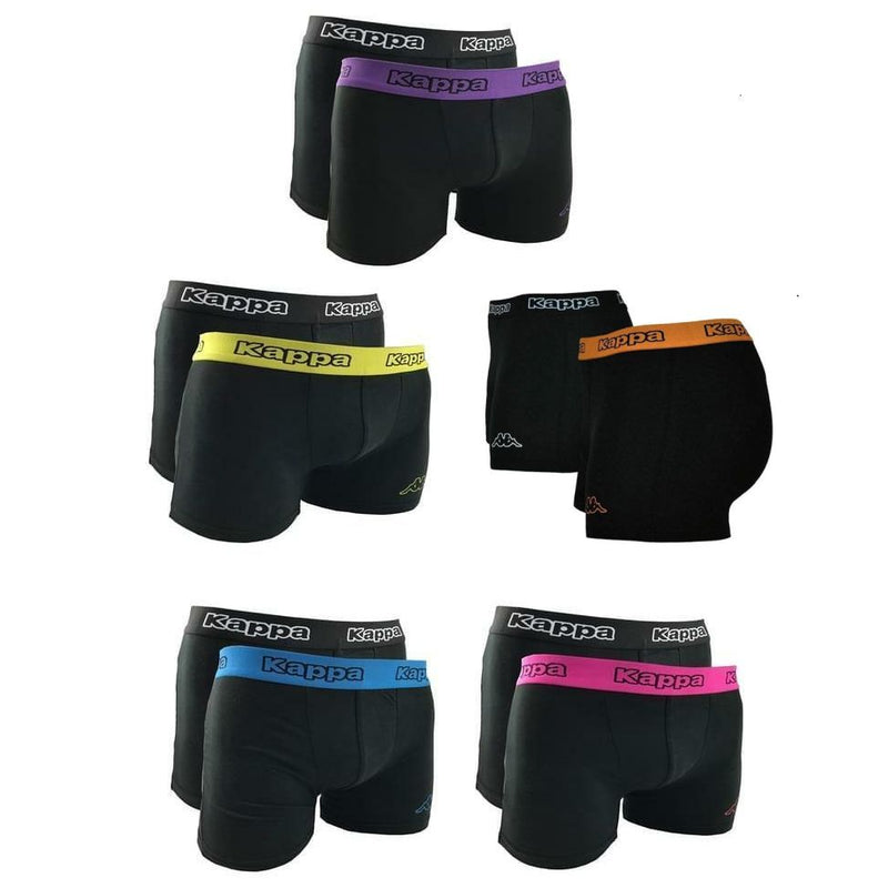 4 x Kappa Trunks Mens Boxers Underwear Shorts Black