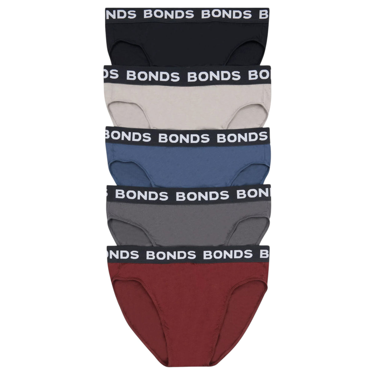 5 Pack Mens Bonds Hipster Briefs Underwear Multi