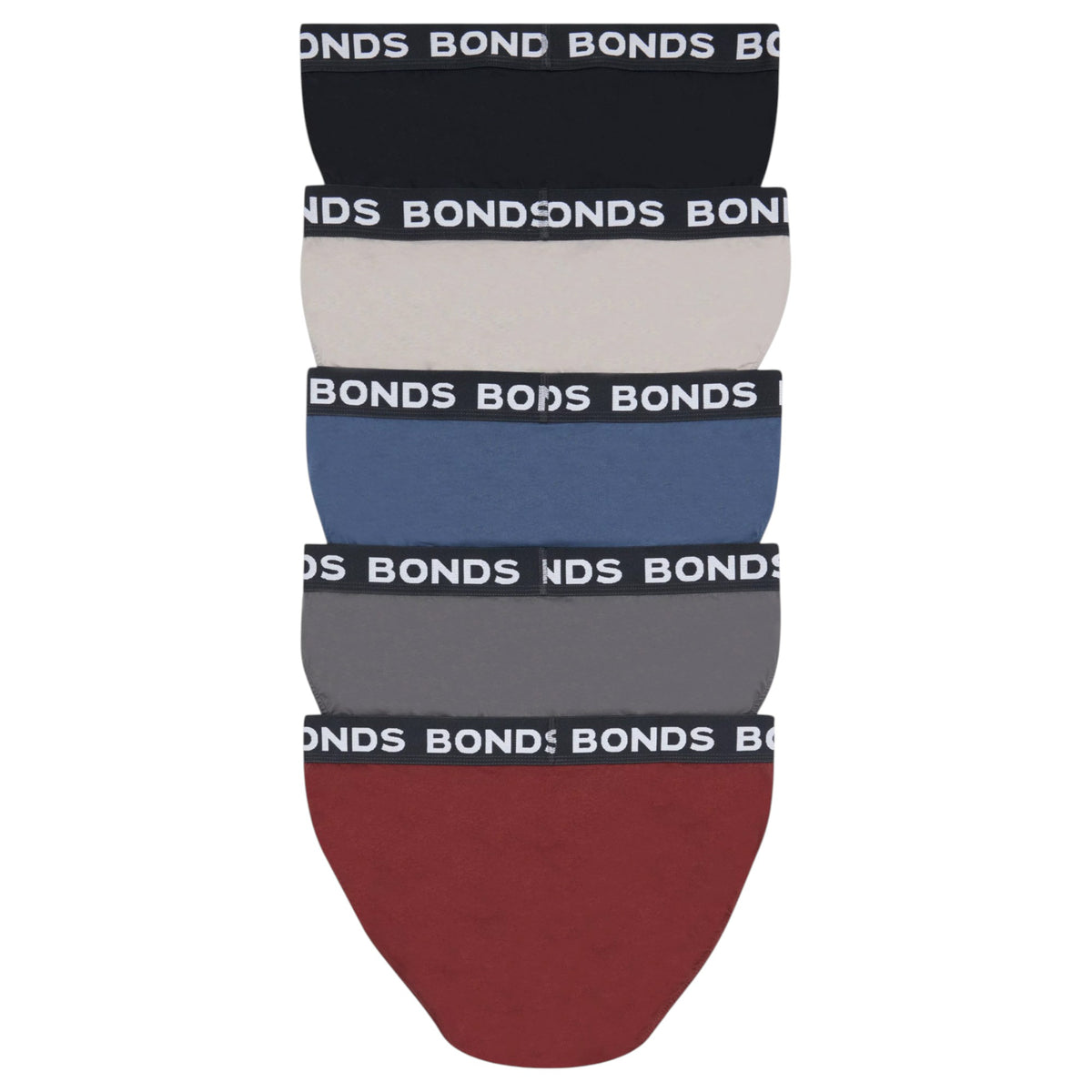 5 Pack Mens Bonds Hipster Briefs Underwear Multi