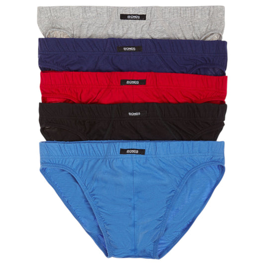 5 Pack Mens Bonds Action Briefs Underwear Multicoloured