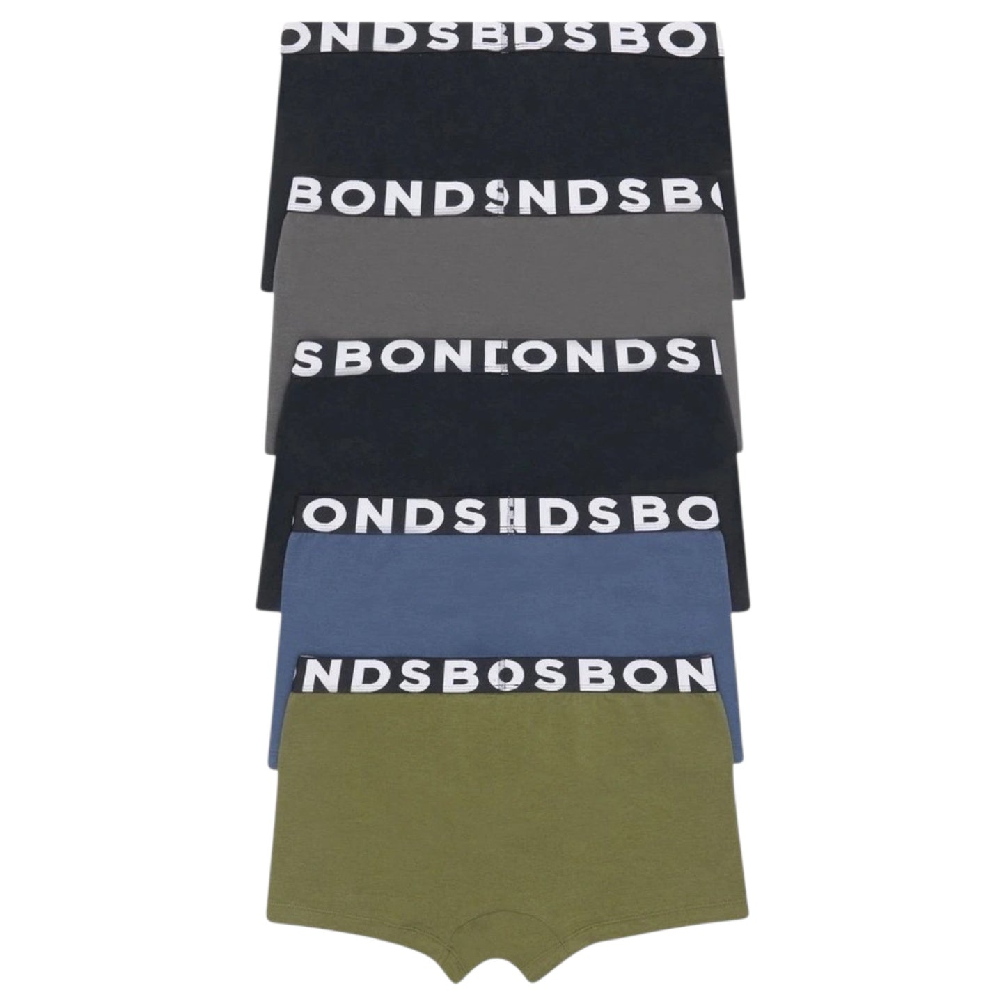 5 Pack Mens Bonds Classic Trunks Underwear Multi
