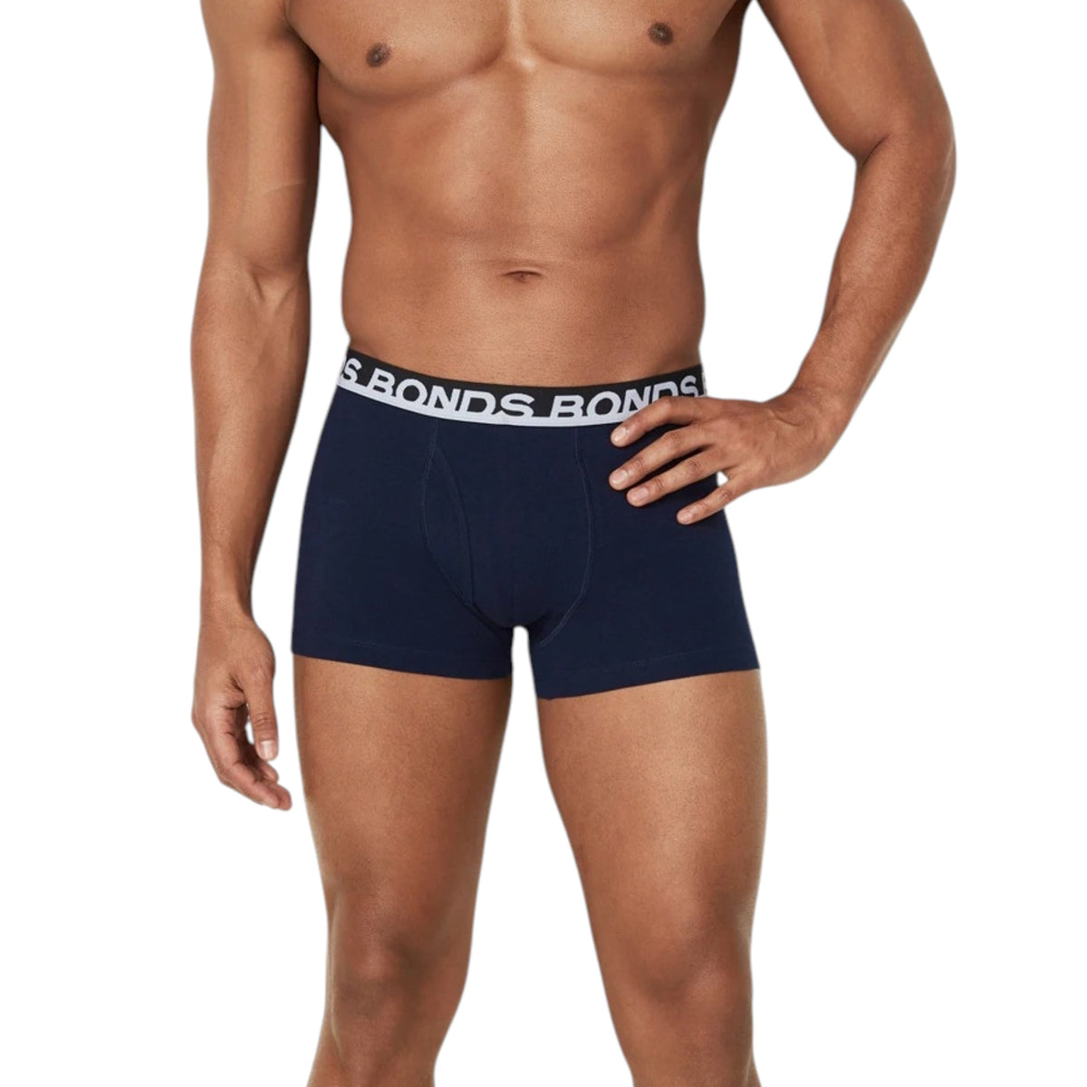 5 Pack Mens Bonds Everyday Trunks Underwear Black / Navy / Blue