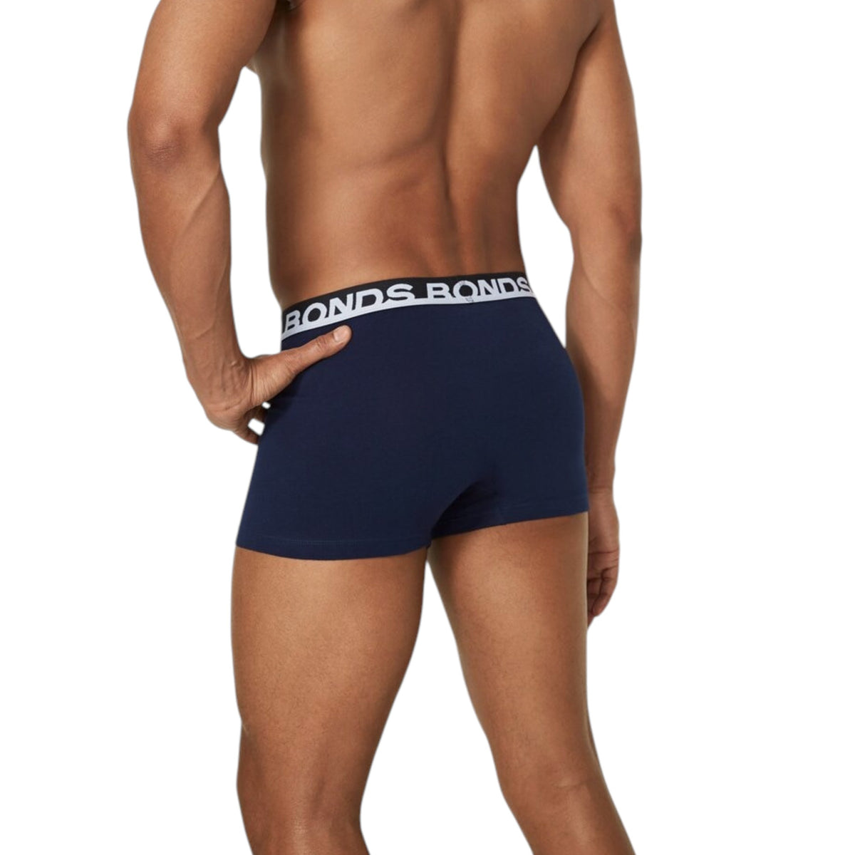 5 Pack Mens Bonds Everyday Trunks Underwear Black / Navy / Blue