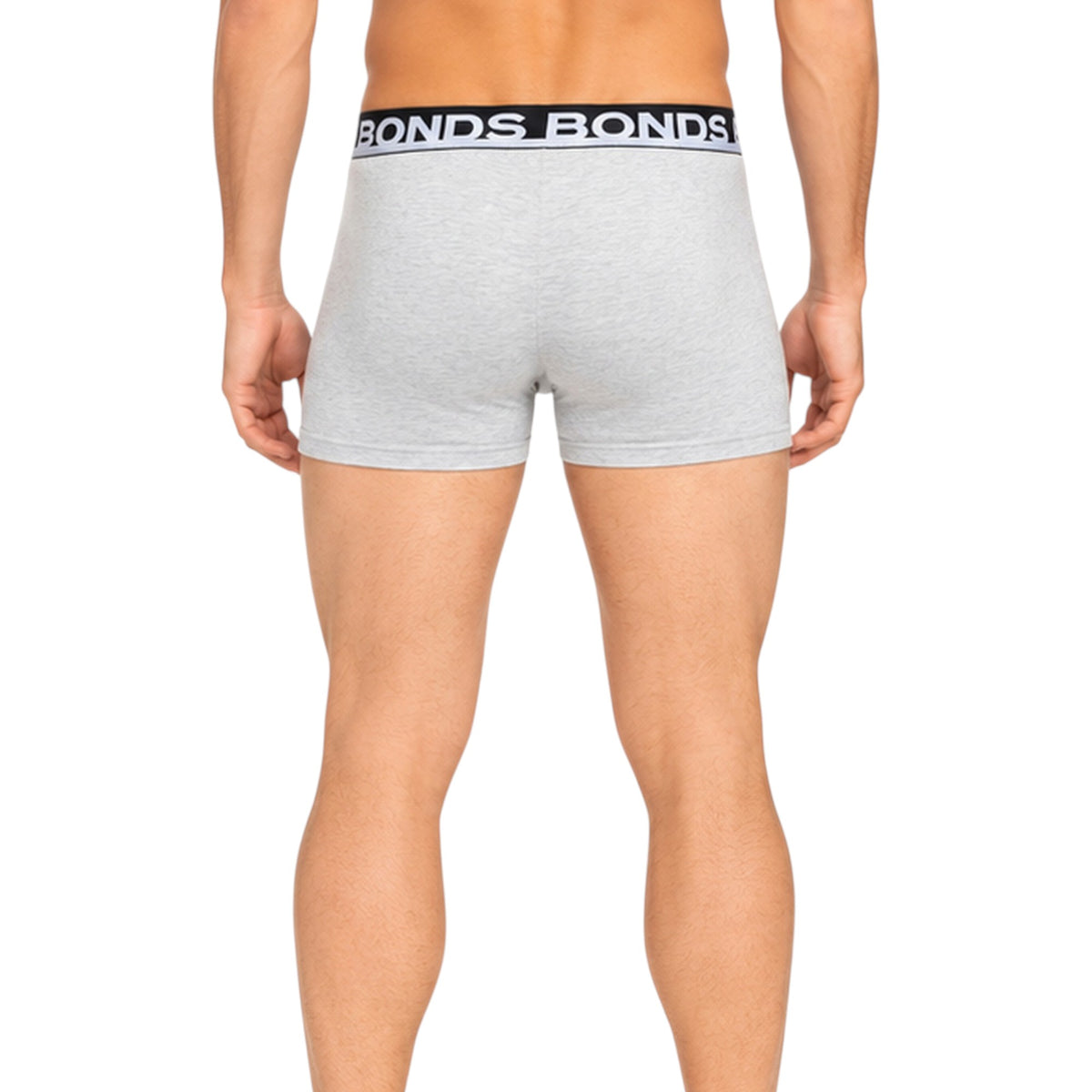5 Pack Mens Bonds Everyday Trunks Underwear Black Stripe/Grey/Black