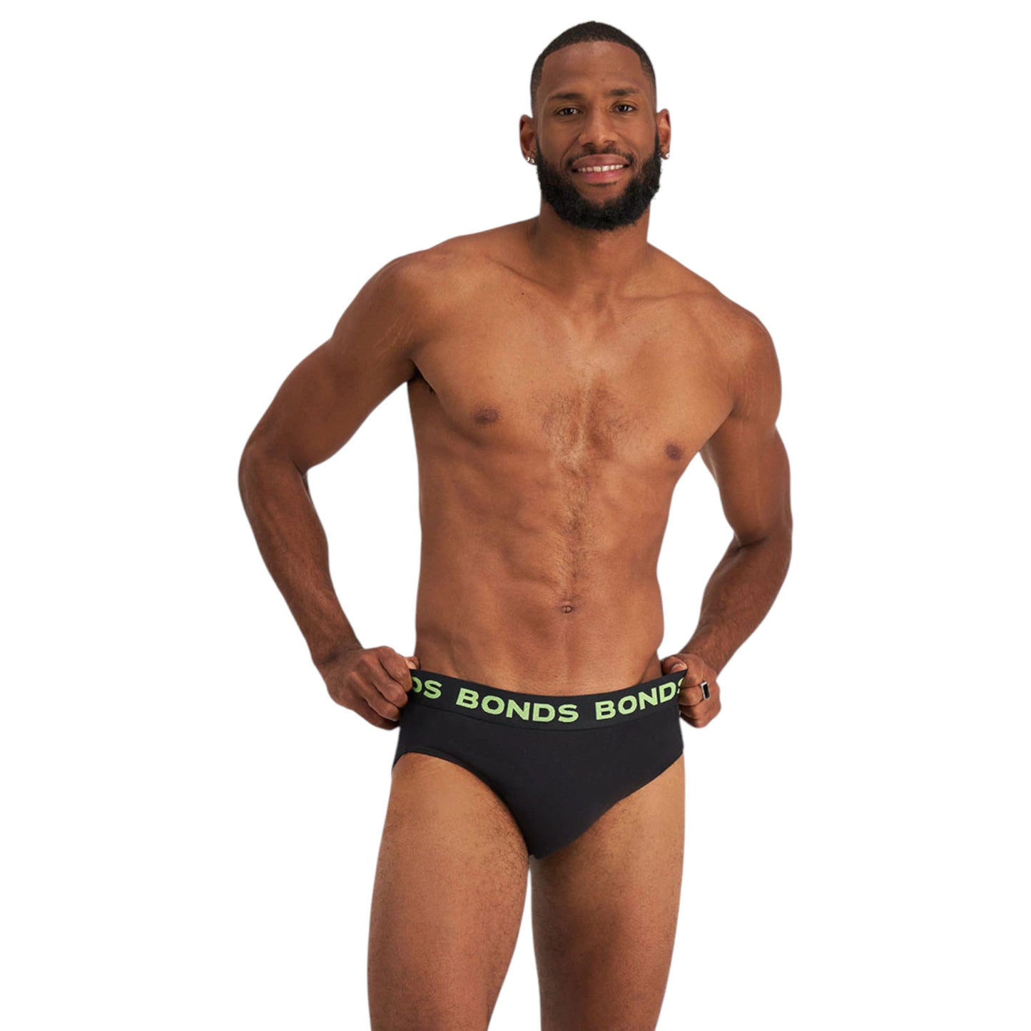 5 Pack Mens Bonds Hipster Briefs Underwear Black
