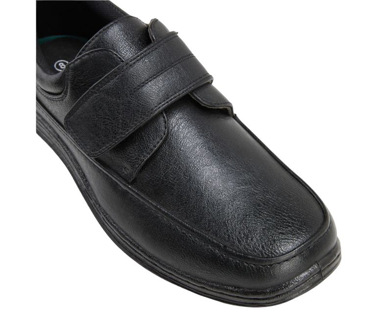 Mens Woodlands Sigmund 2 Black Strap Dress Formal Work Shoes