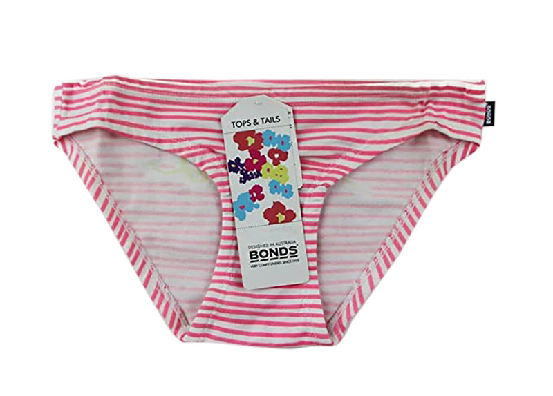 Bonds Girls Underwear Briefs Shorties Pink Everyday Kids Undies