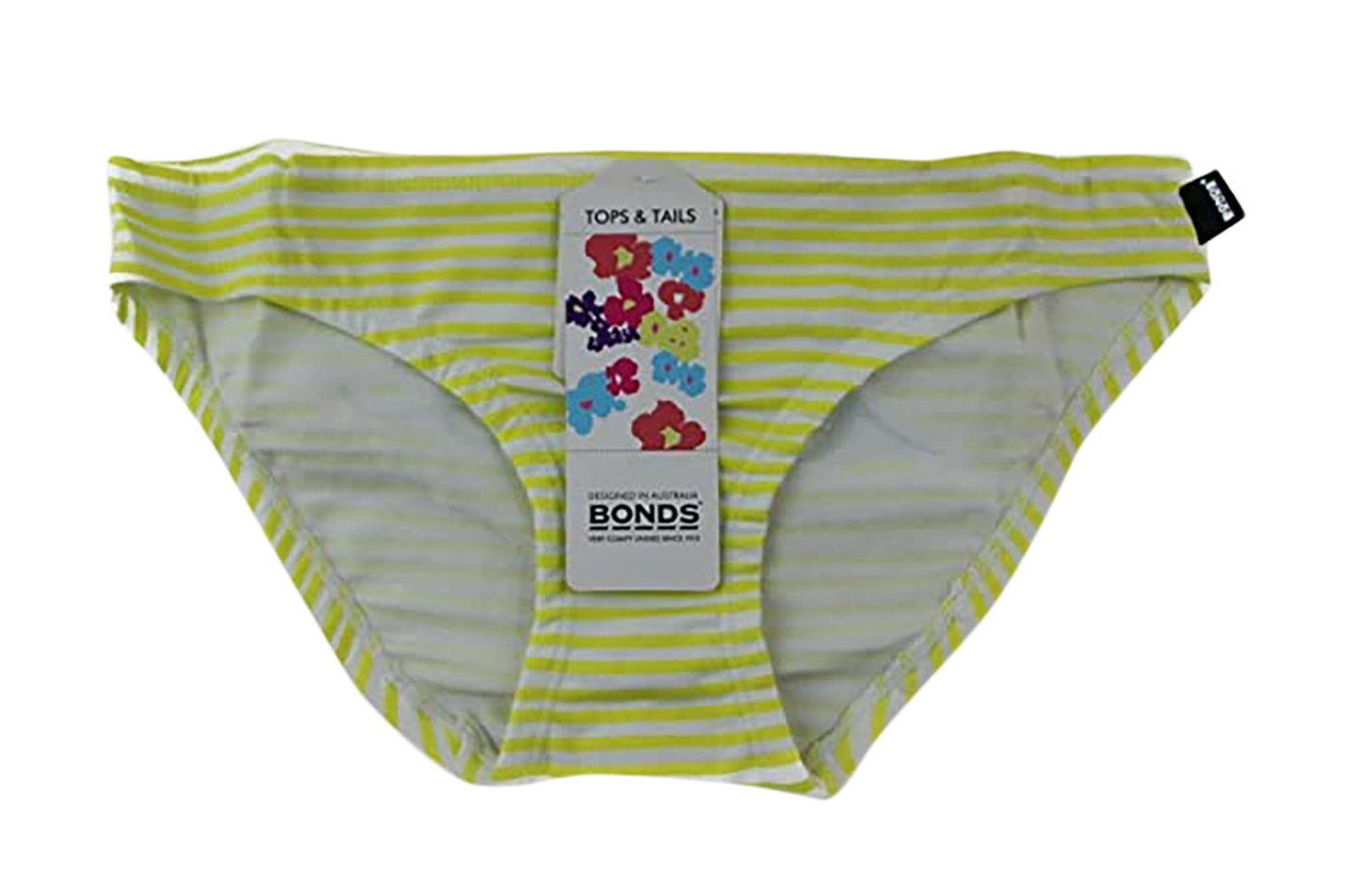 Kids Girls Bonds Everyday Briefs Underwear Yellow and White