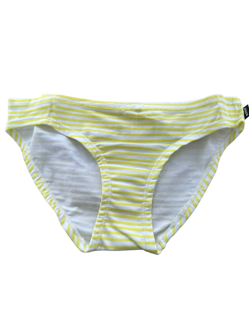 Bonds Girls Underwear Briefs Yellow And White Striped Everyday Kids Undies