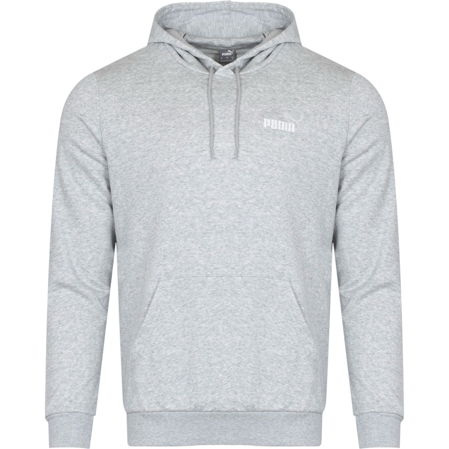 Mens Puma Essentials Small Logo Hoodie Light Grey