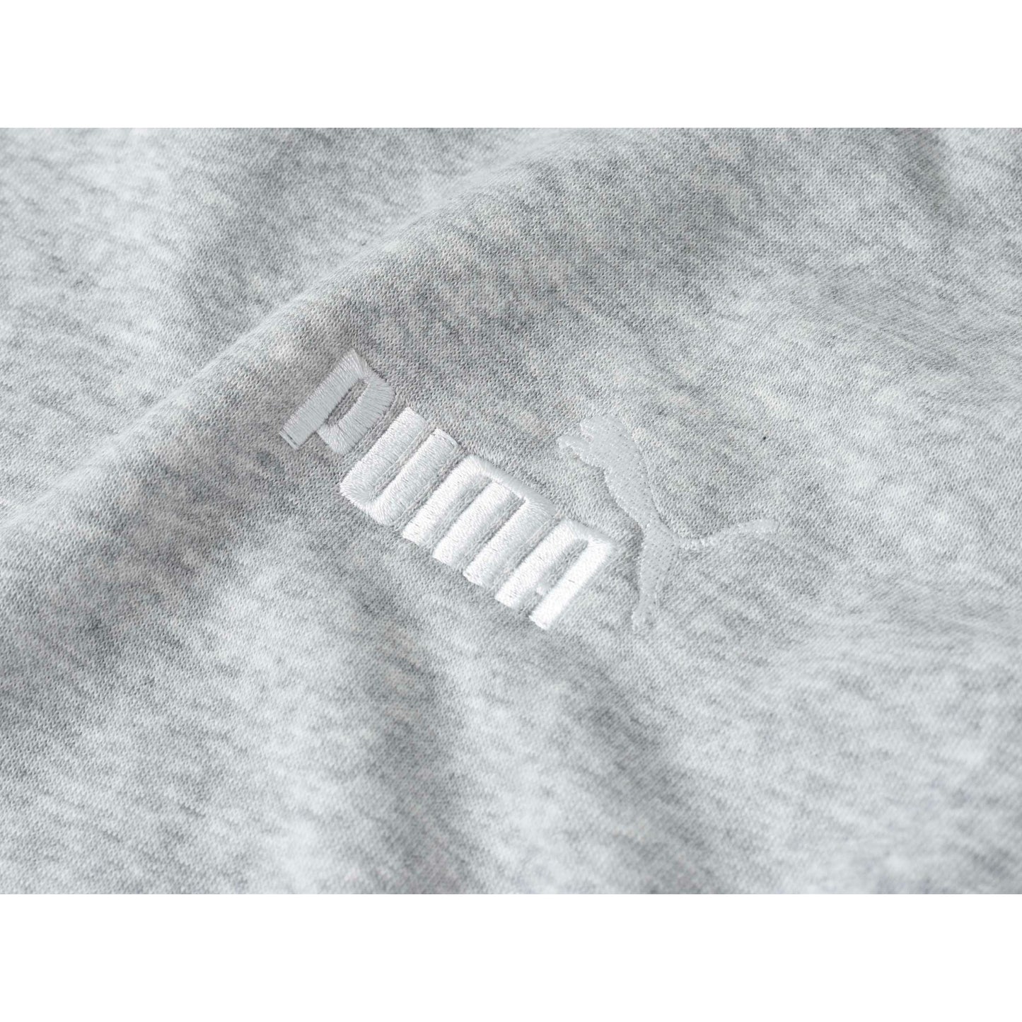 Mens Puma Essentials Small Logo Hoodie Light Grey