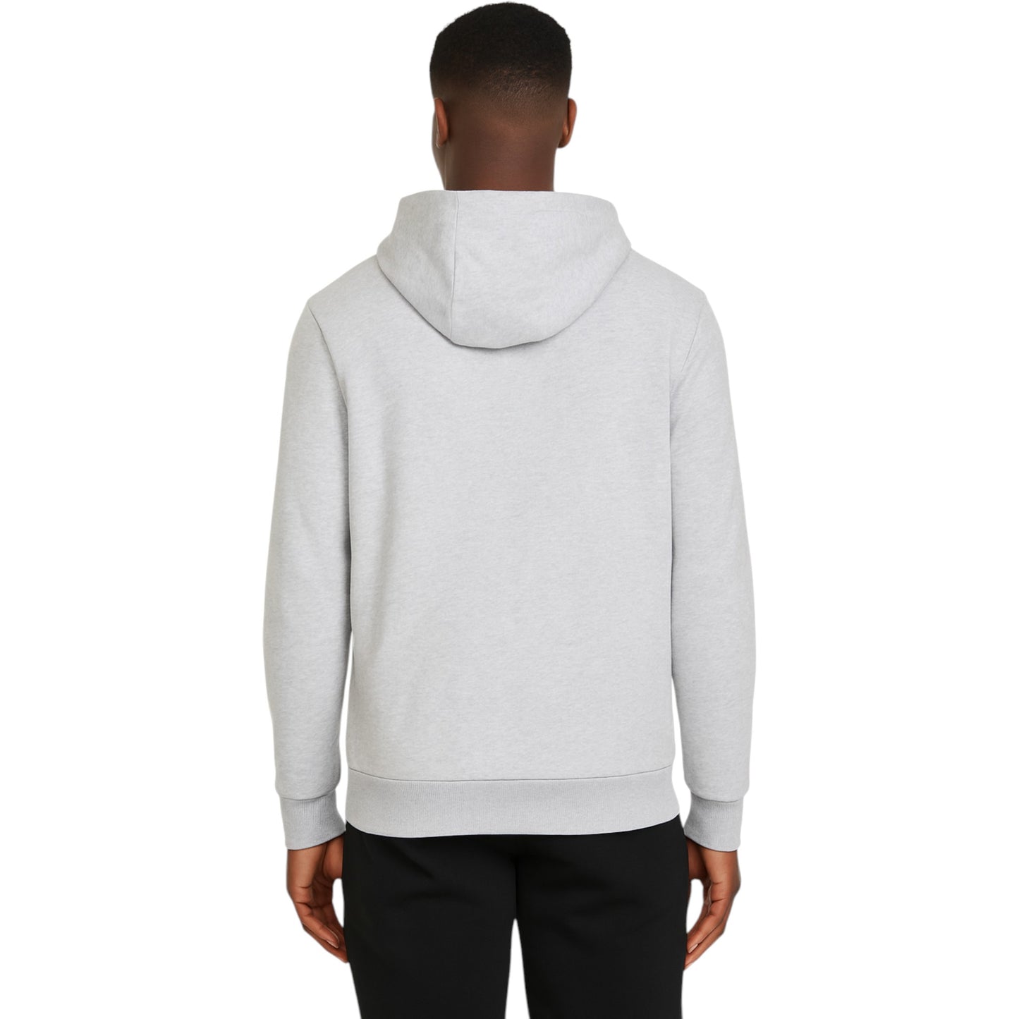 Mens Puma Essentials Small Logo Hoodie Light Grey