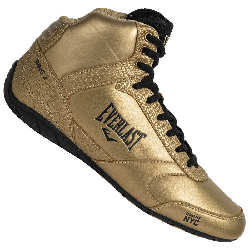 Everlast Ring 2 Womens Boxing Shoes Trainers Runners Gold Black