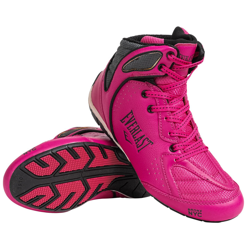 Everlast Strike Womens Boxing Shoes Training Fight Pink Black