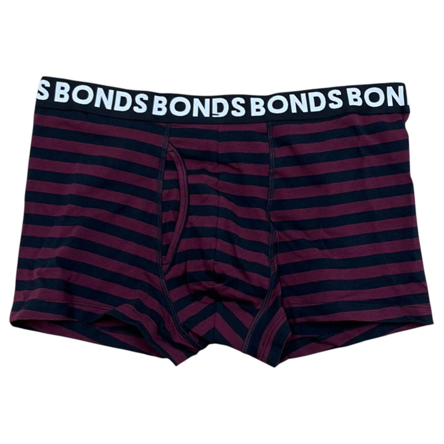 6 Pack Mens Bonds Classic Trunks Underwear Black/Burgundy