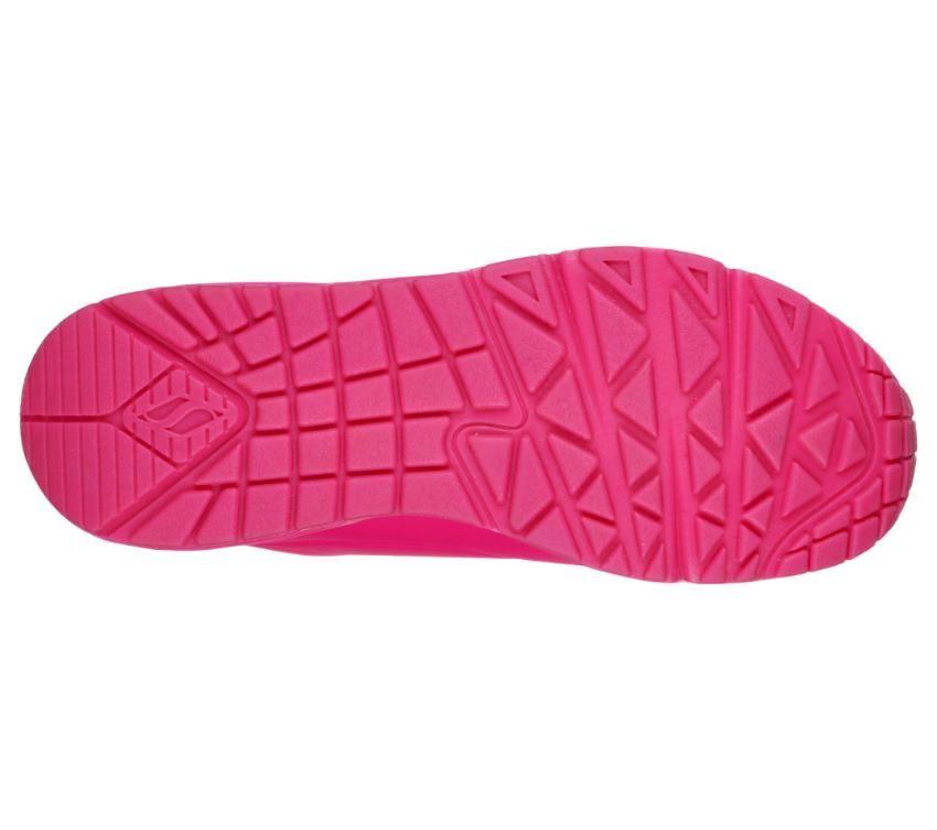 Womens Skechers Uno - Neon Nights Shoes Hot Pink