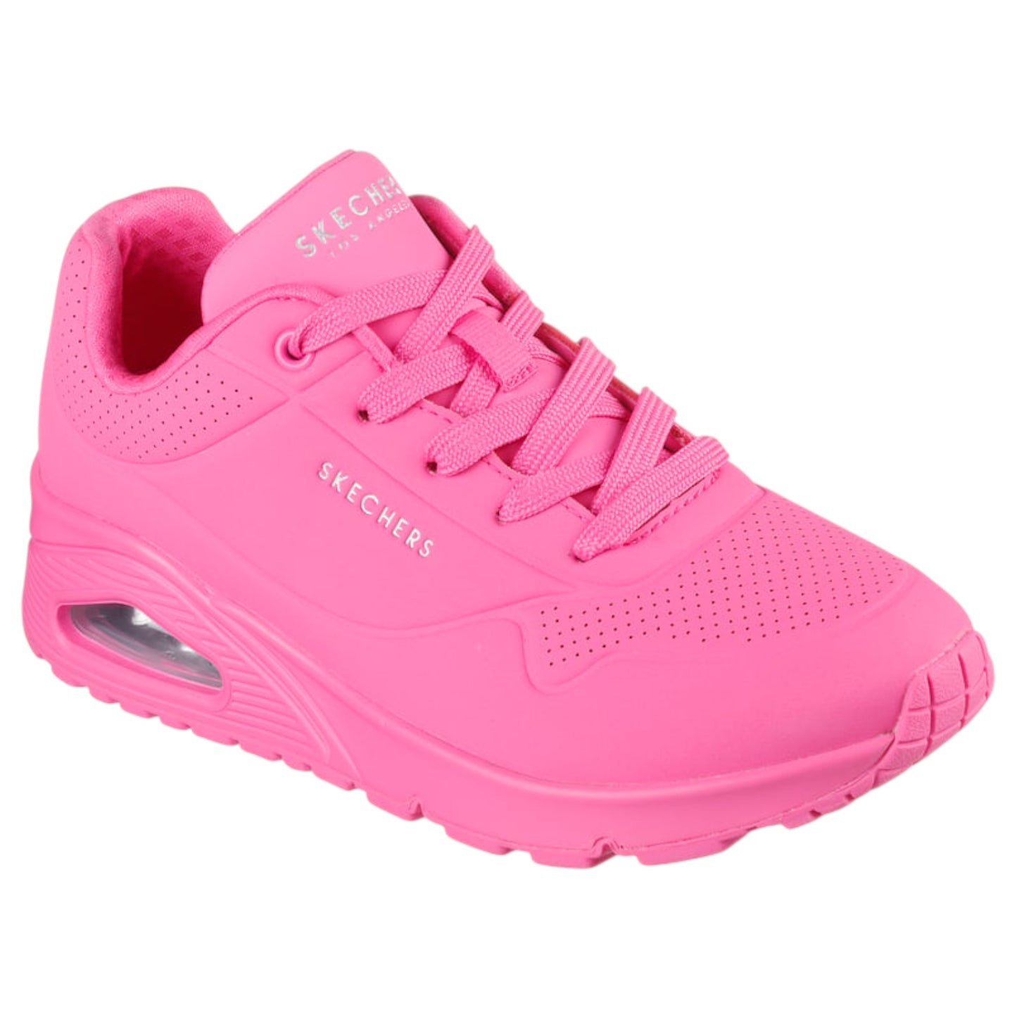 Womens Skechers Uno - Stand on Air Shoes Hot Pink