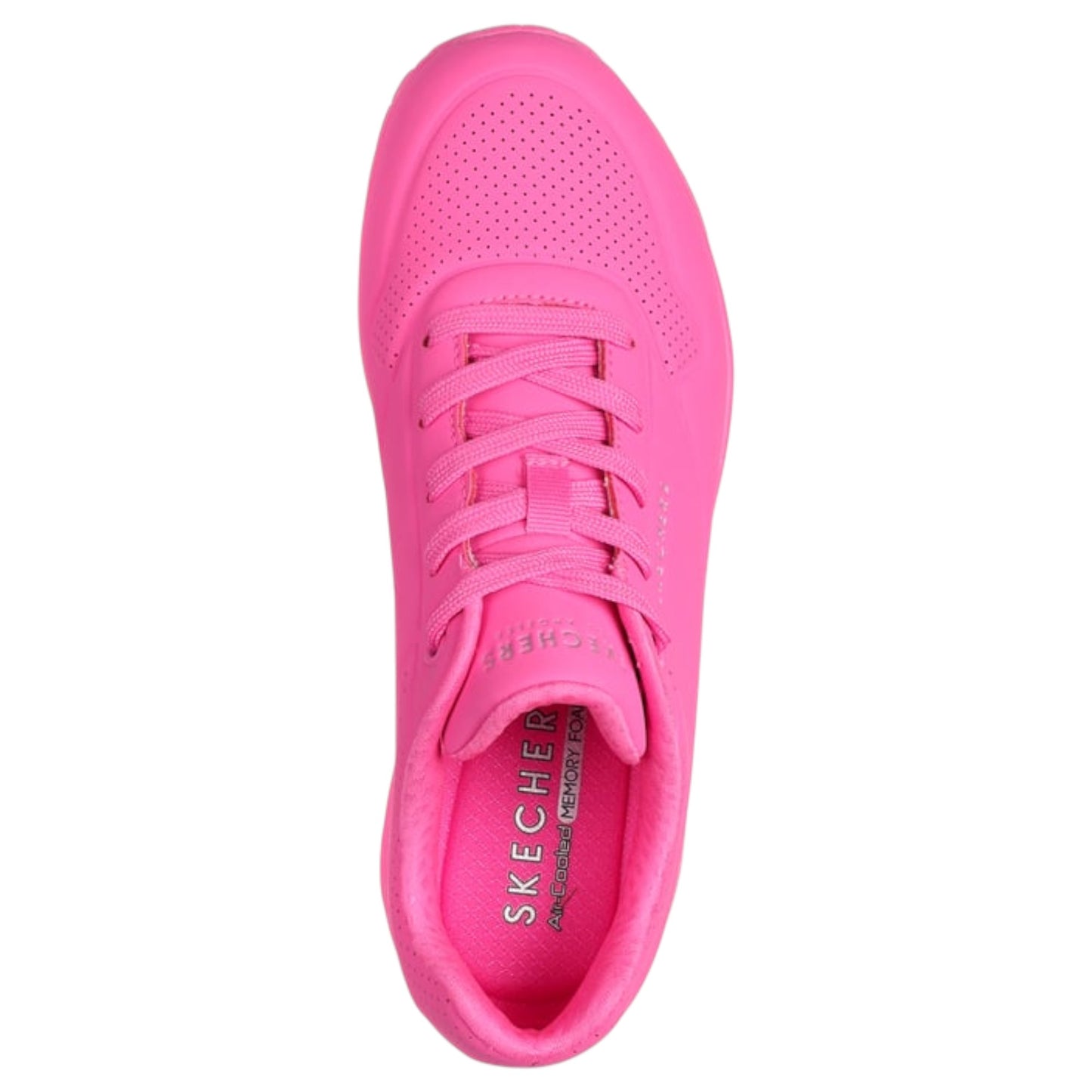 Womens Skechers Uno - Stand on Air Shoes Hot Pink