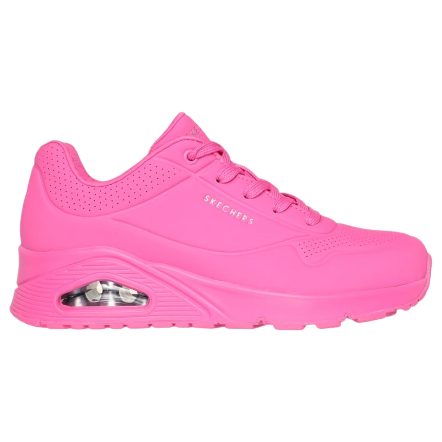 Womens Skechers Uno - Stand on Air Shoes Hot Pink