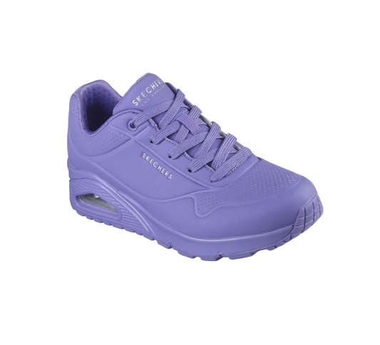 Womens Skechers Uno - Stand On Air Shoes Lilac