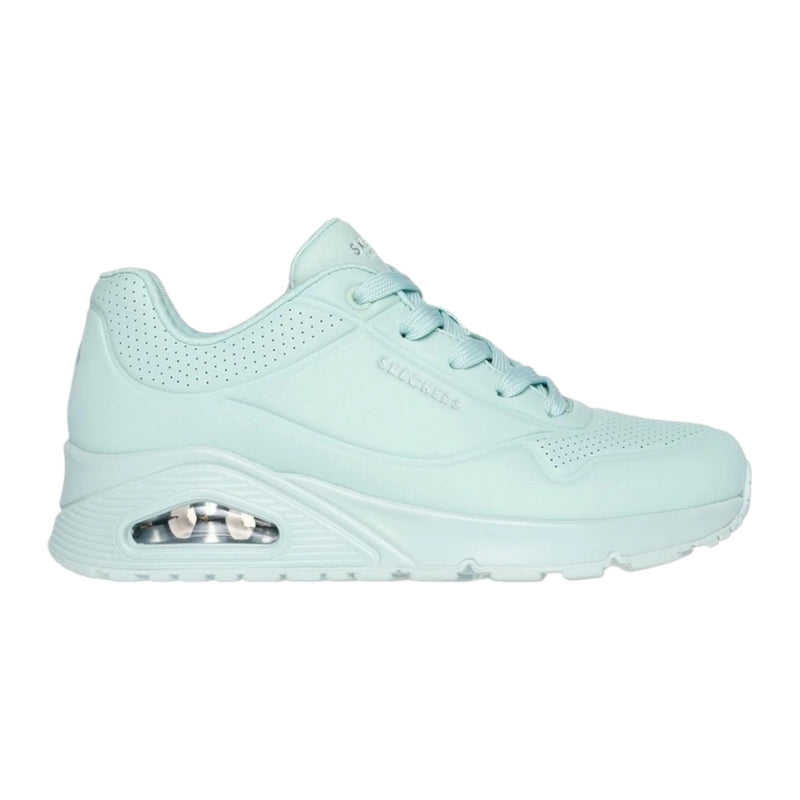 Womens Skechers Uno - Stand On Air Shoes Light Aqua