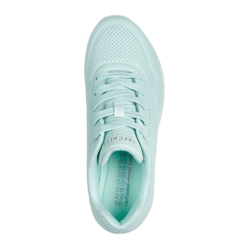 Womens Skechers Uno - Stand On Air Shoes Light Aqua